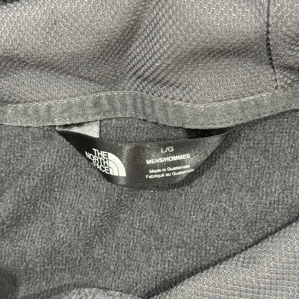 The North Face Mens Large Gray Tonal Logo Fleece Pullover Hoodie Sweatshirt - Picture 5 of 7